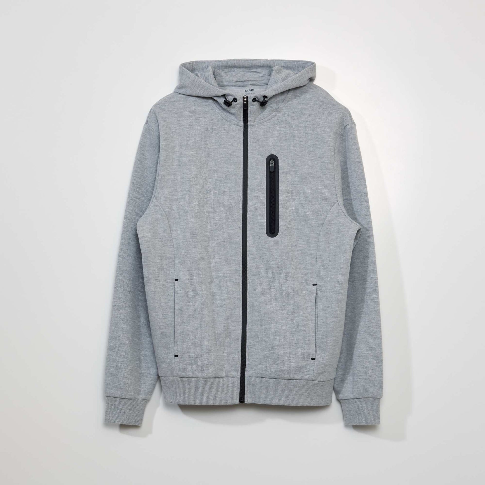Sweat en piqu de coton Gris
