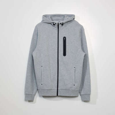 Sweat en piqu de coton Gris