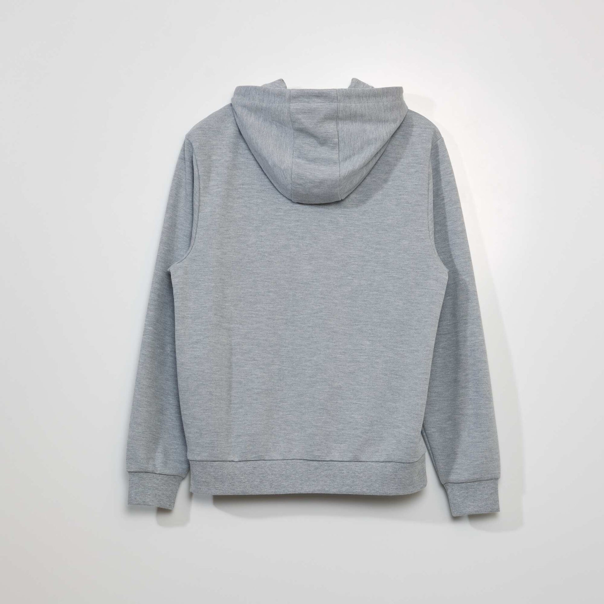 Sweat en piqu de coton Gris