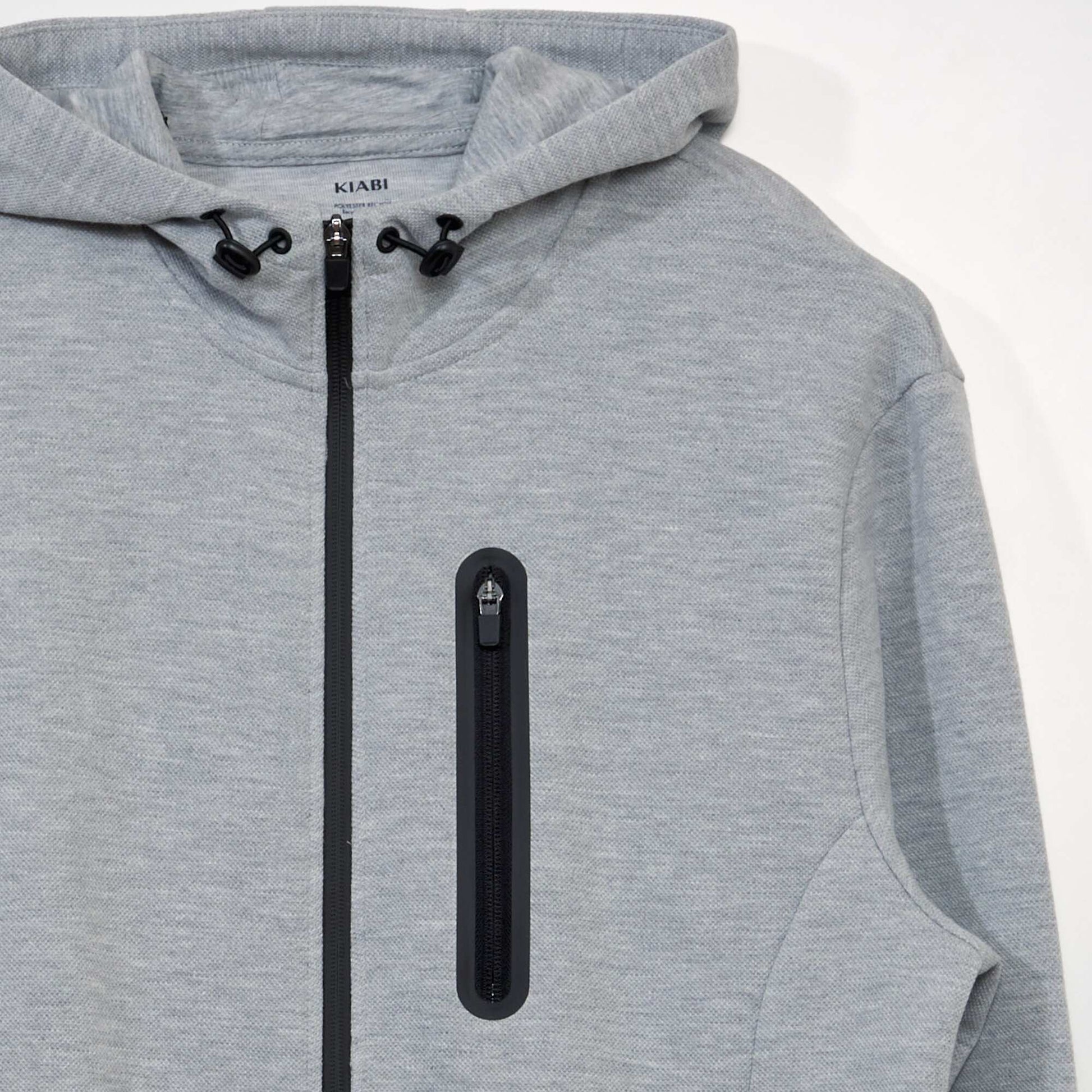 Sweat en piqu de coton Gris