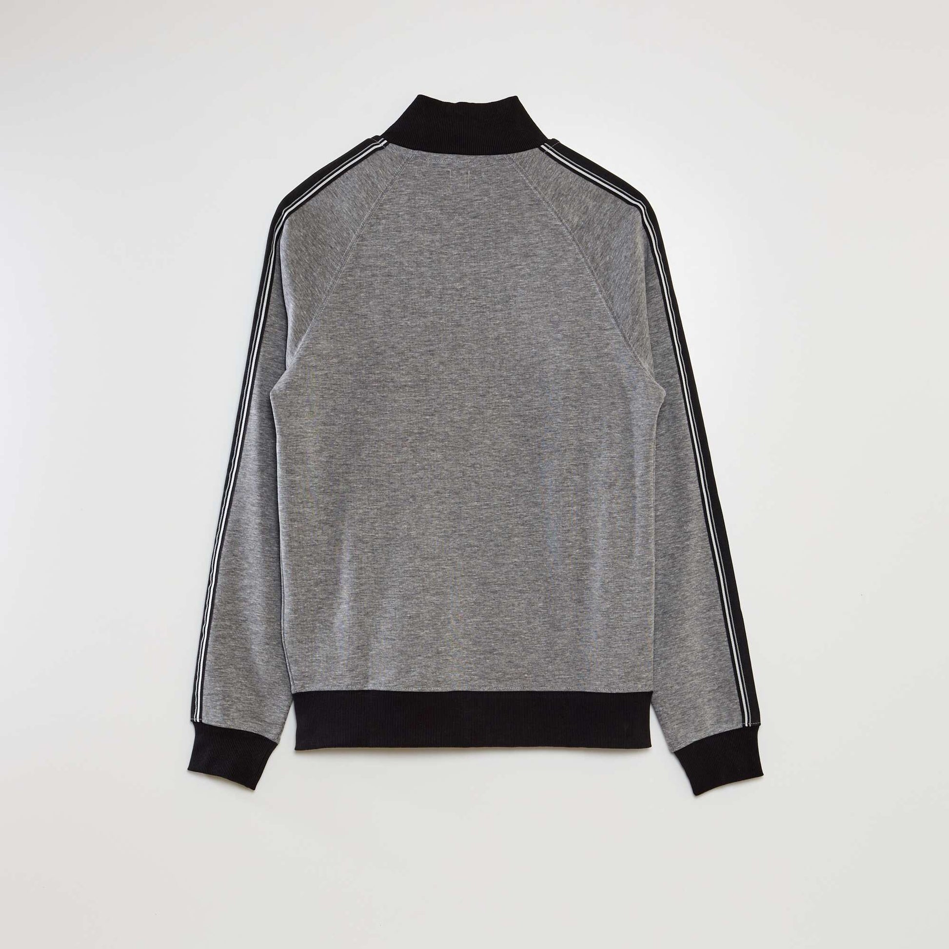 Sweat en interlock avec biais contrast Gris