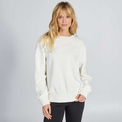 Sweat en molleton Blanc
