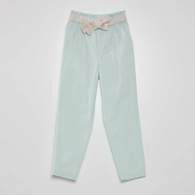 Pantalon carotte Vert clair