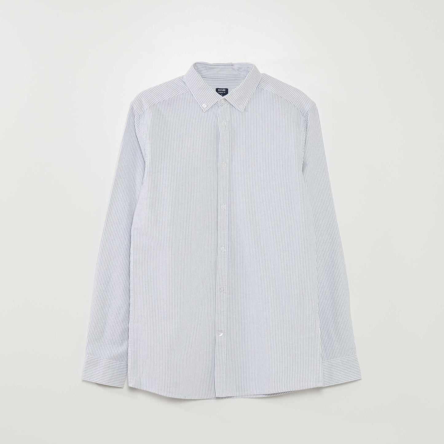 Chemise droite à rayures Blanc/bleu