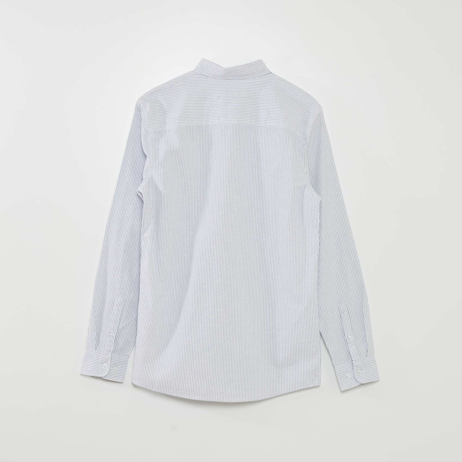 Chemise droite rayures Blanc/bleu