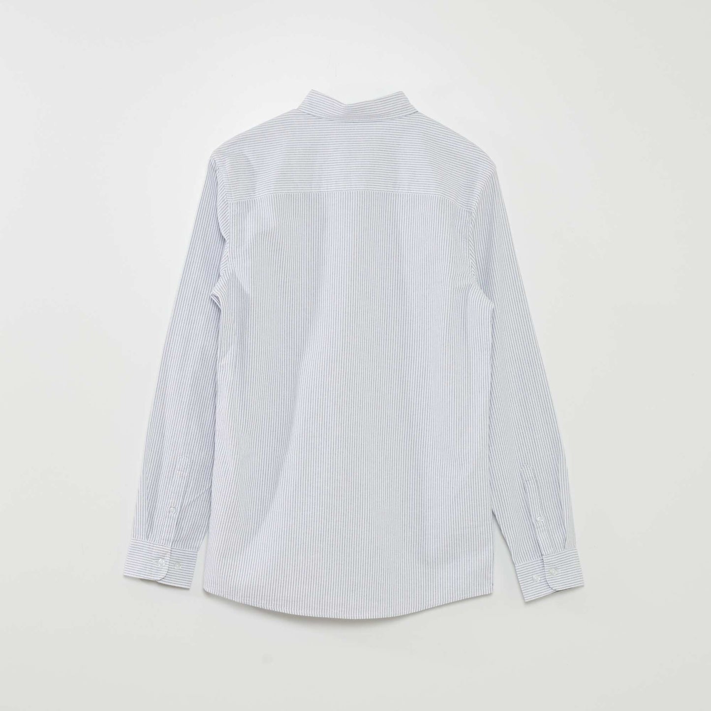 Chemise droite rayures Blanc/bleu