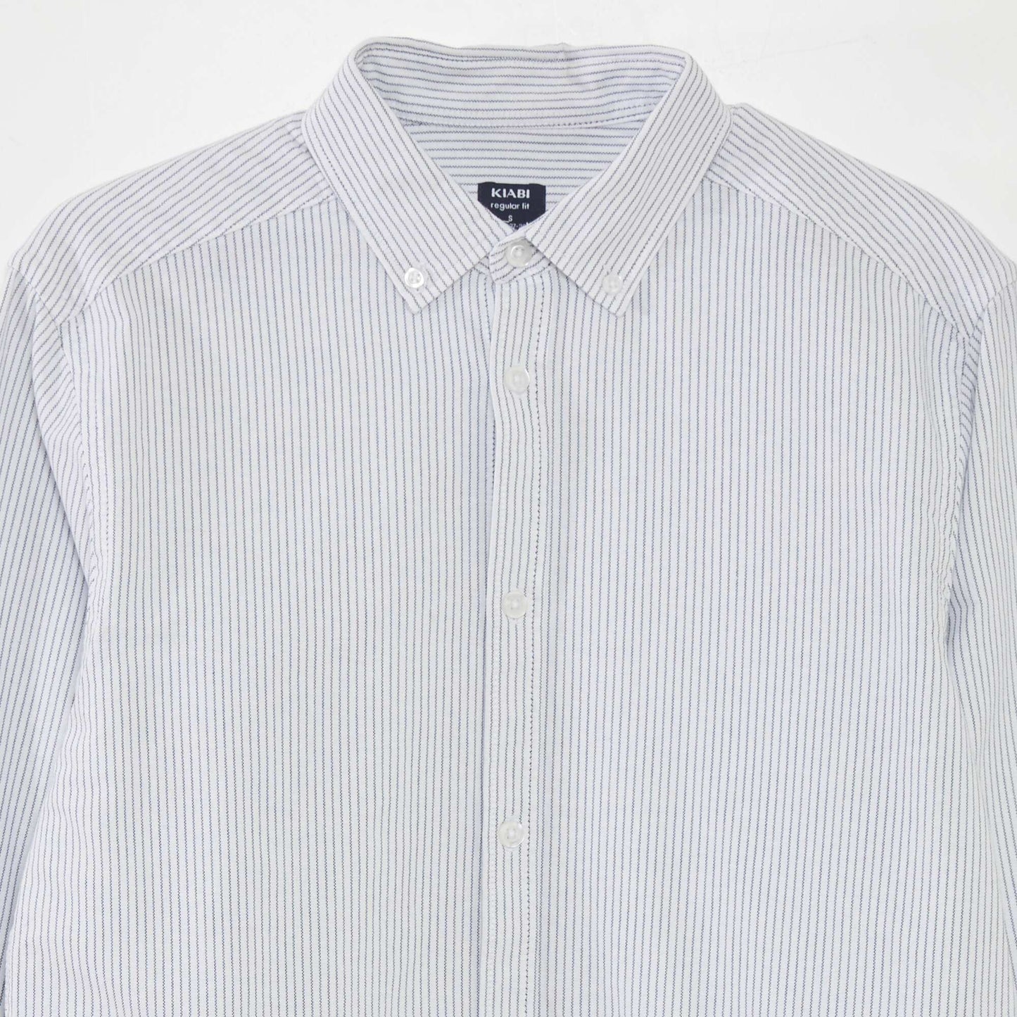 Chemise droite rayures Blanc/bleu