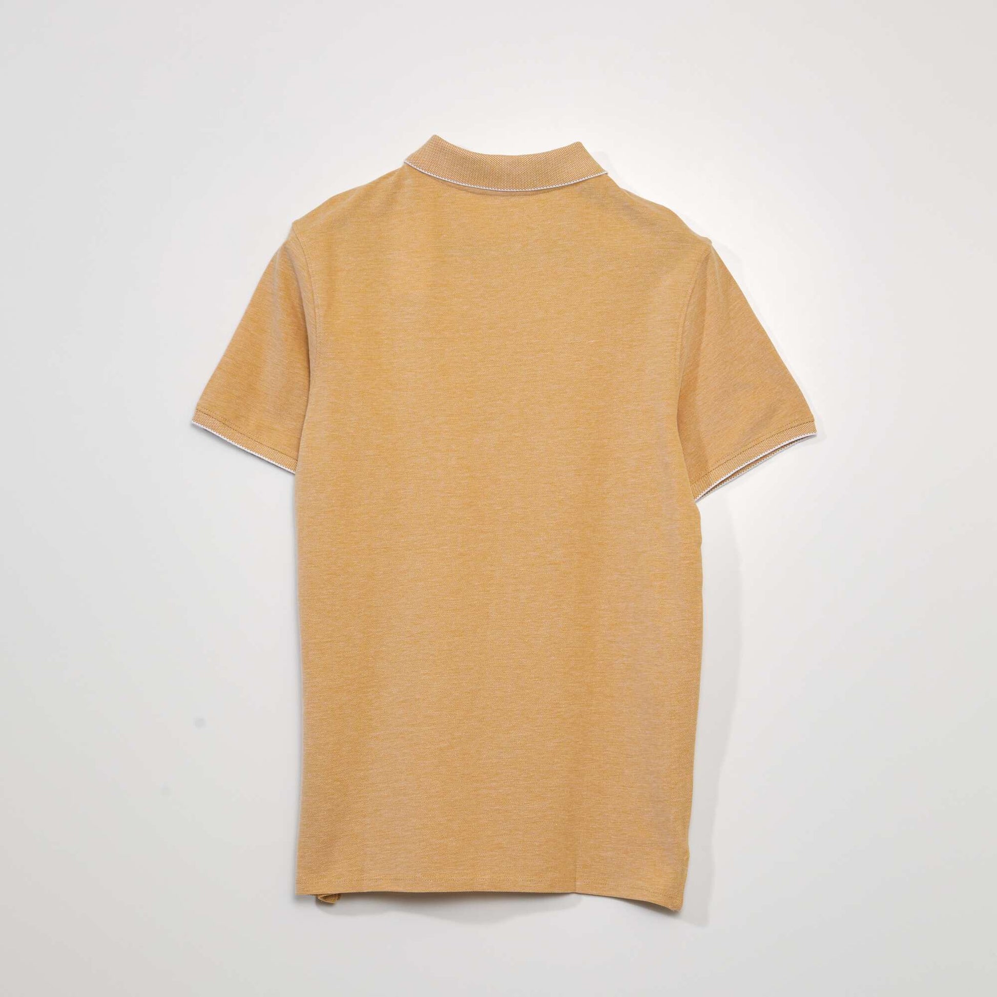 Polo en piqu de coton Jaune