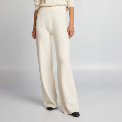Pantalon droit c tel beige