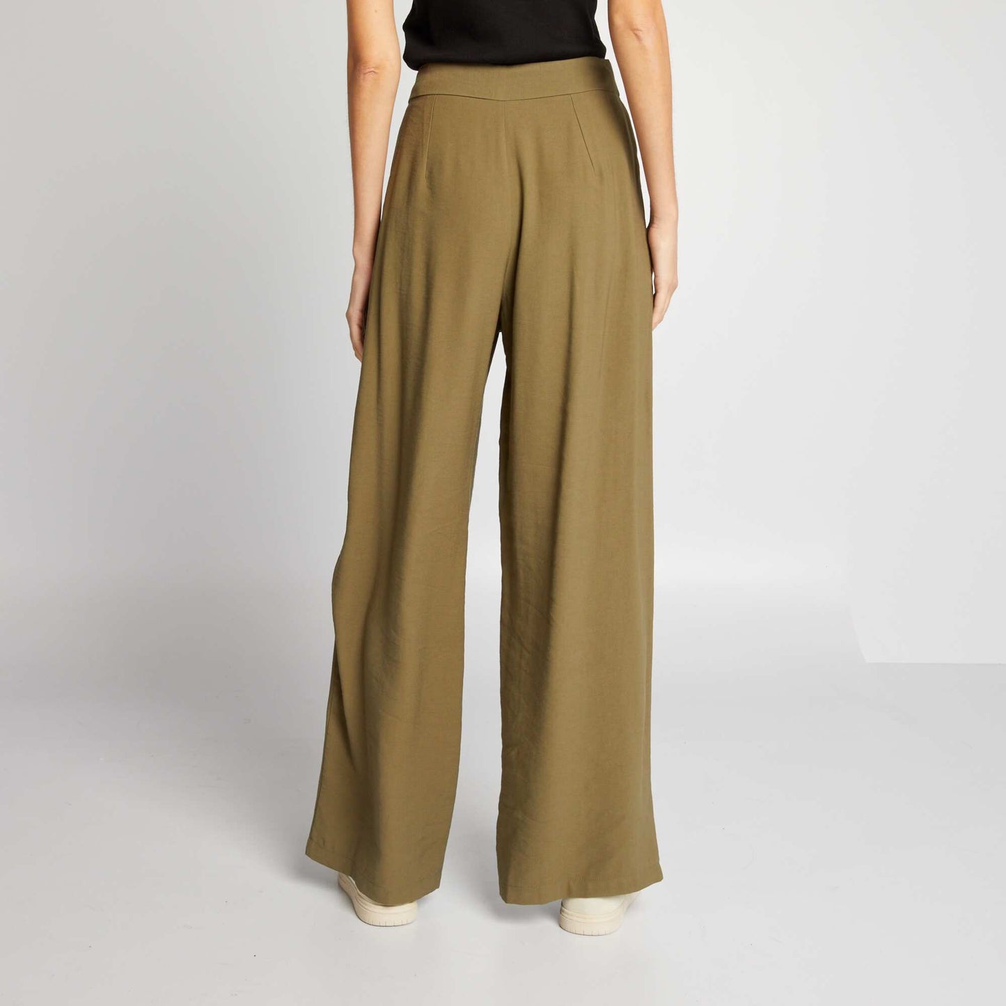 Pantalon large Vert