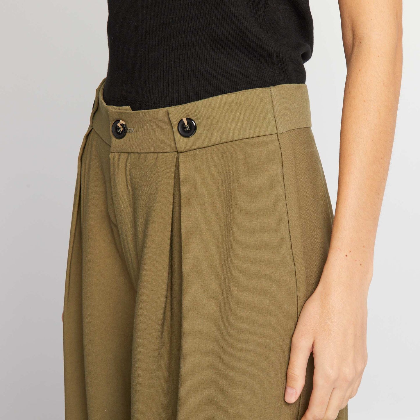 Pantalon large Vert