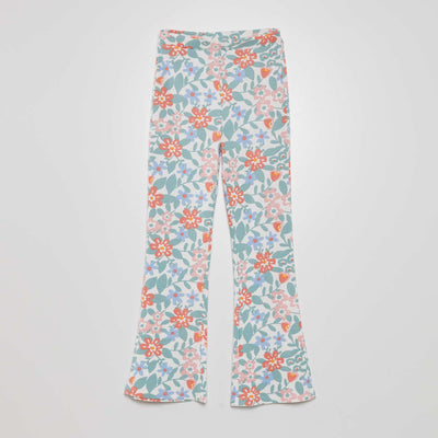 Legging bootcut Fleuri