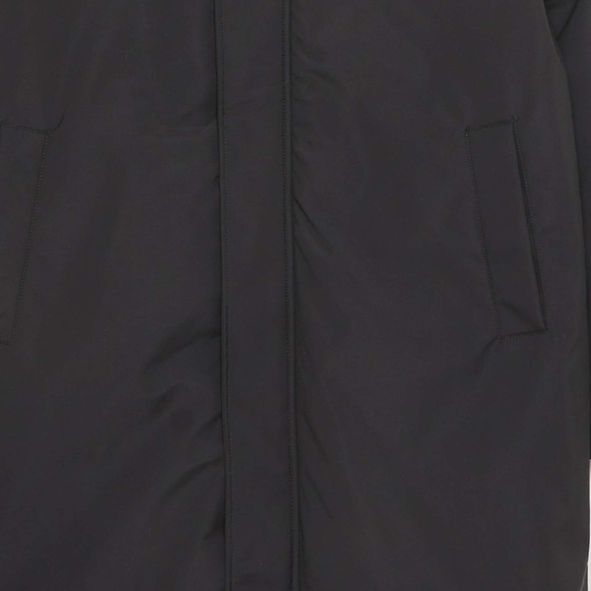 Parka chaude mi-longue noir