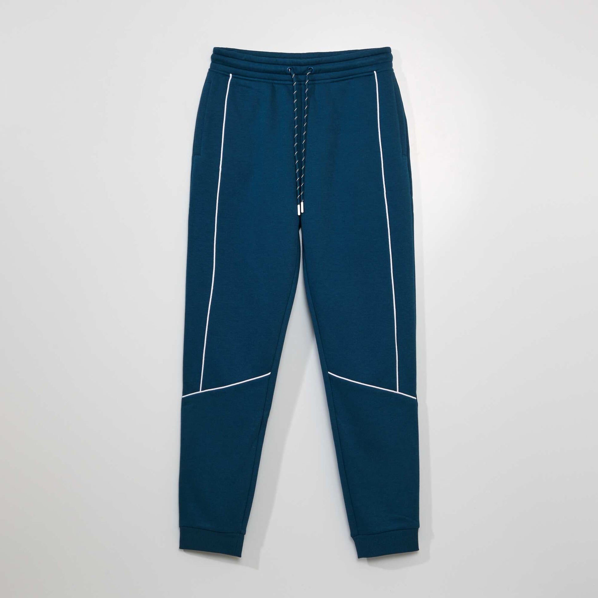 Jogging en molleton avec cordons Bleu