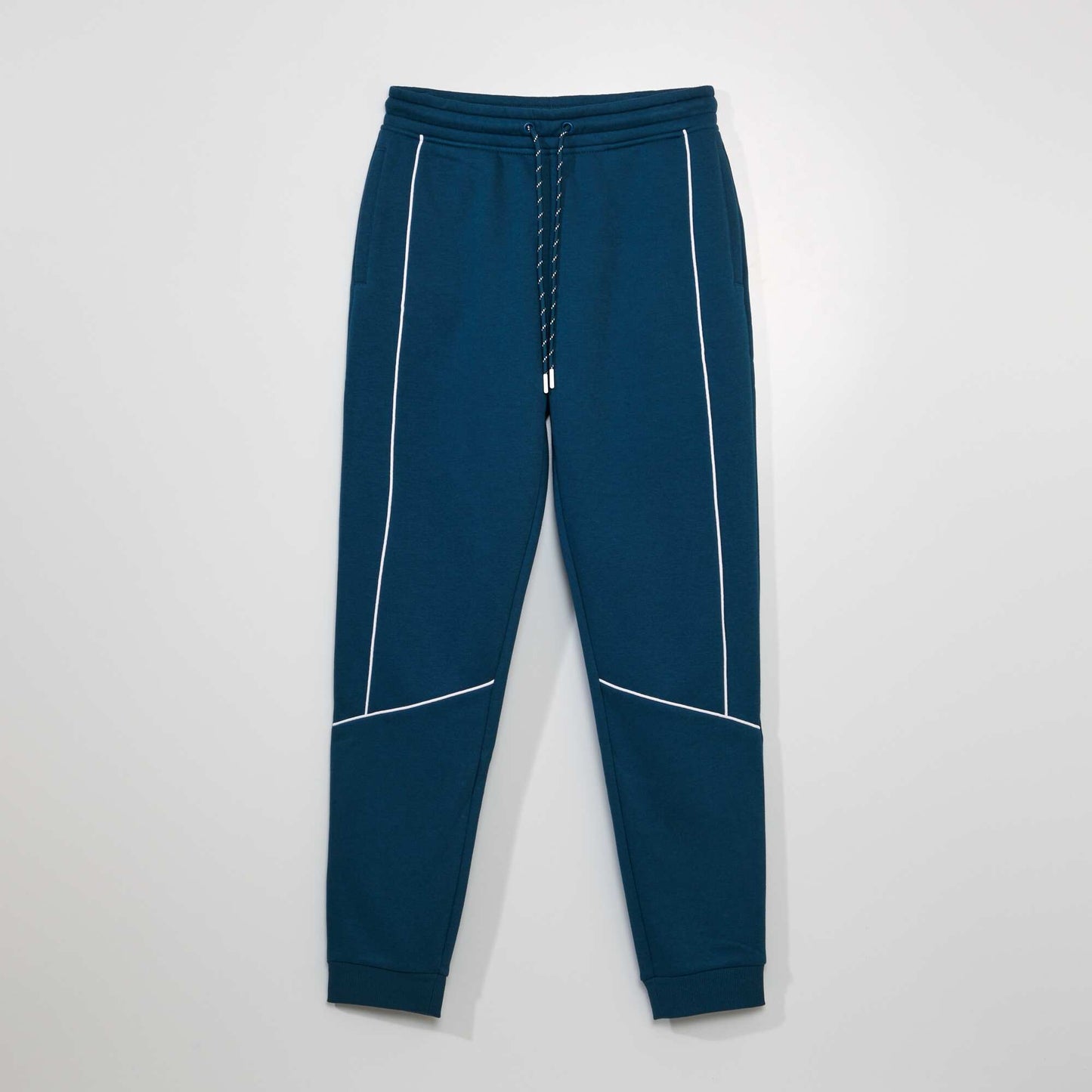 Jogging en molleton avec cordons Bleu