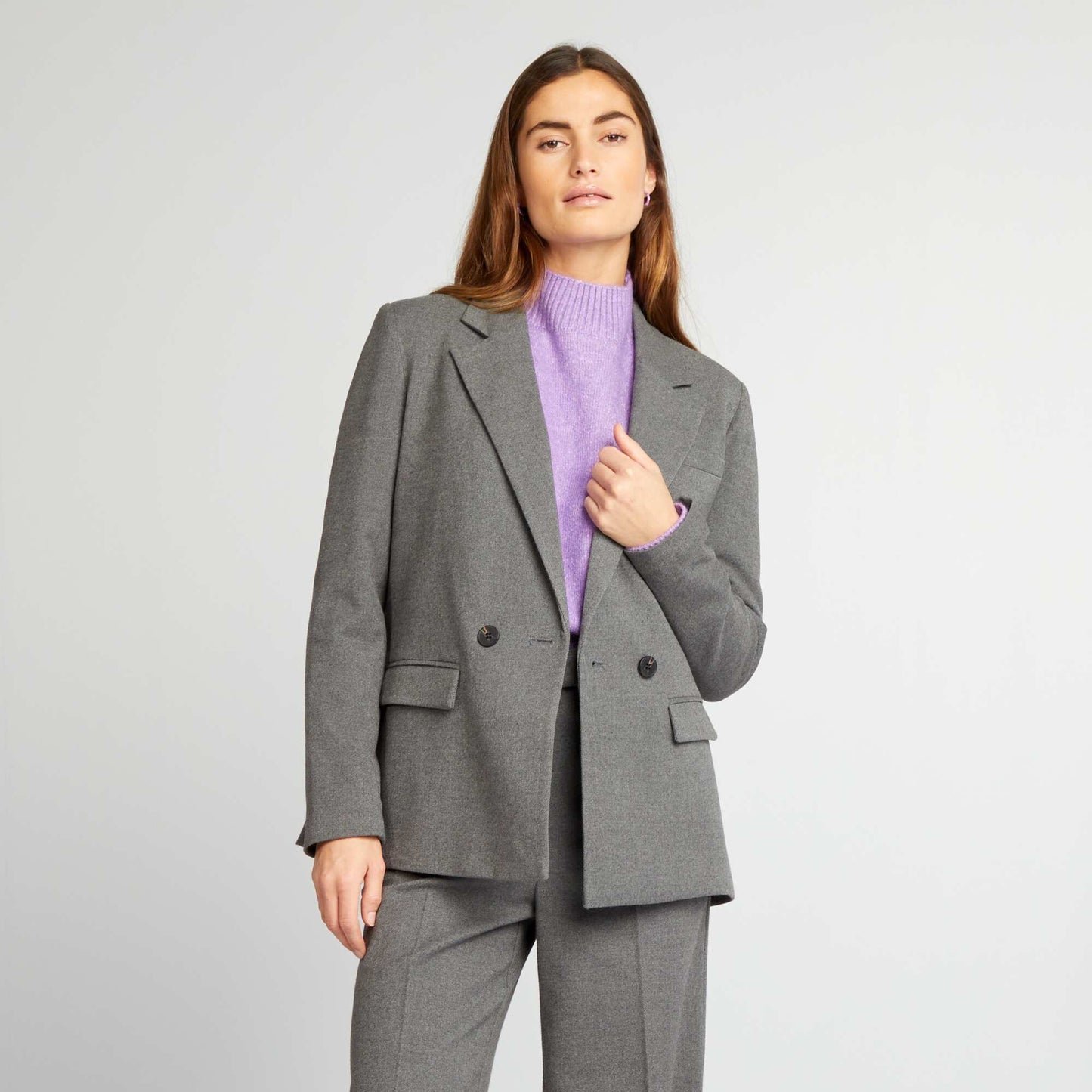 Veste tailleur Gris