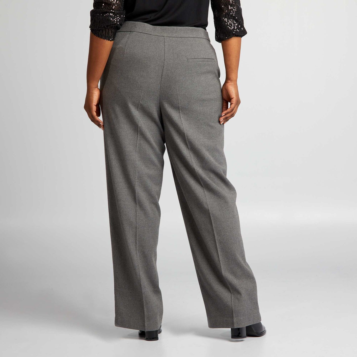 Pantalon de costume en lainage Gris