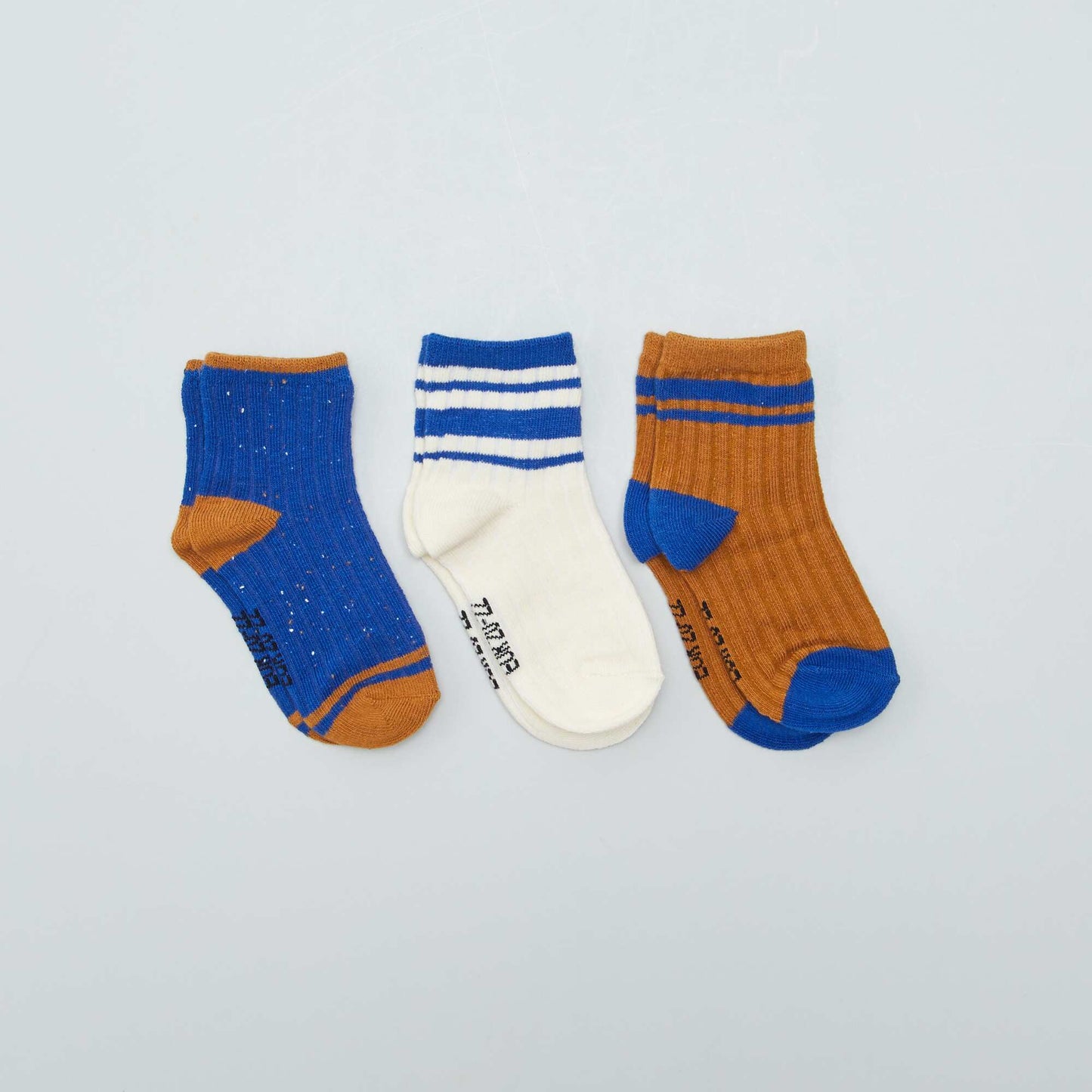 Lot de 2 paires chaussettes Bleu