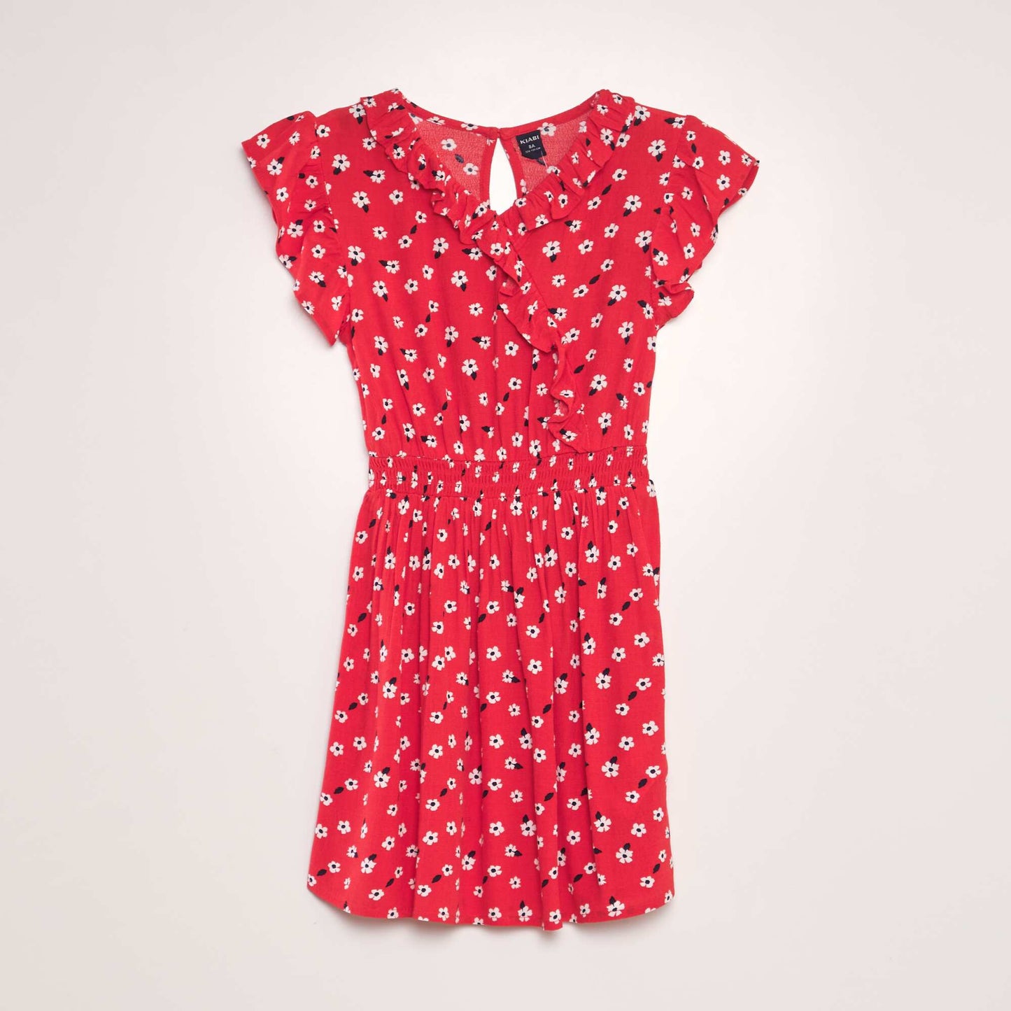 Robe volants imprim e Rouge