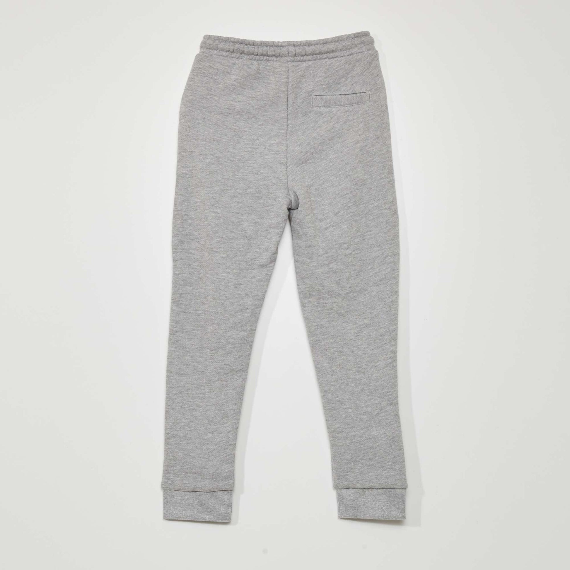 Pantalon jogging en french terry avec coutures Gris chin