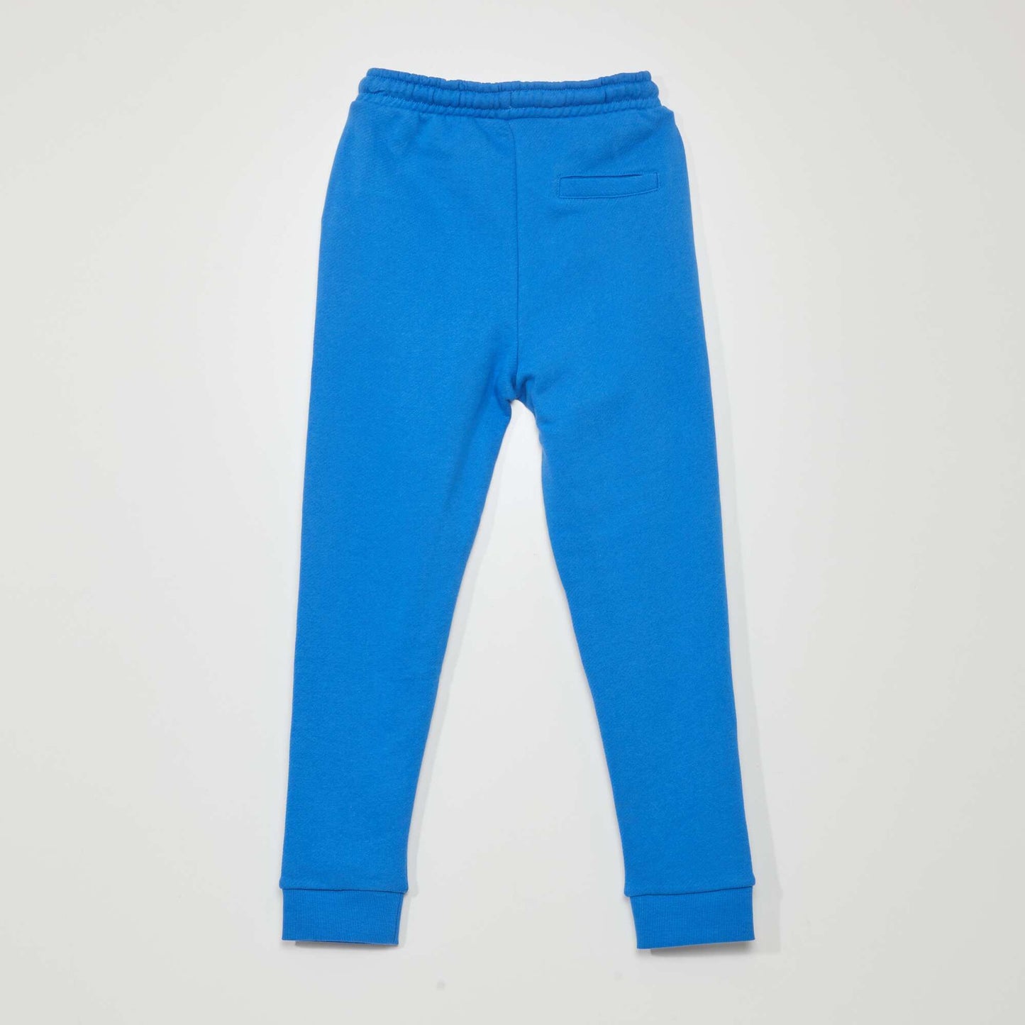 Pantalon jogging en french terry avec coutures Bleu lectrique