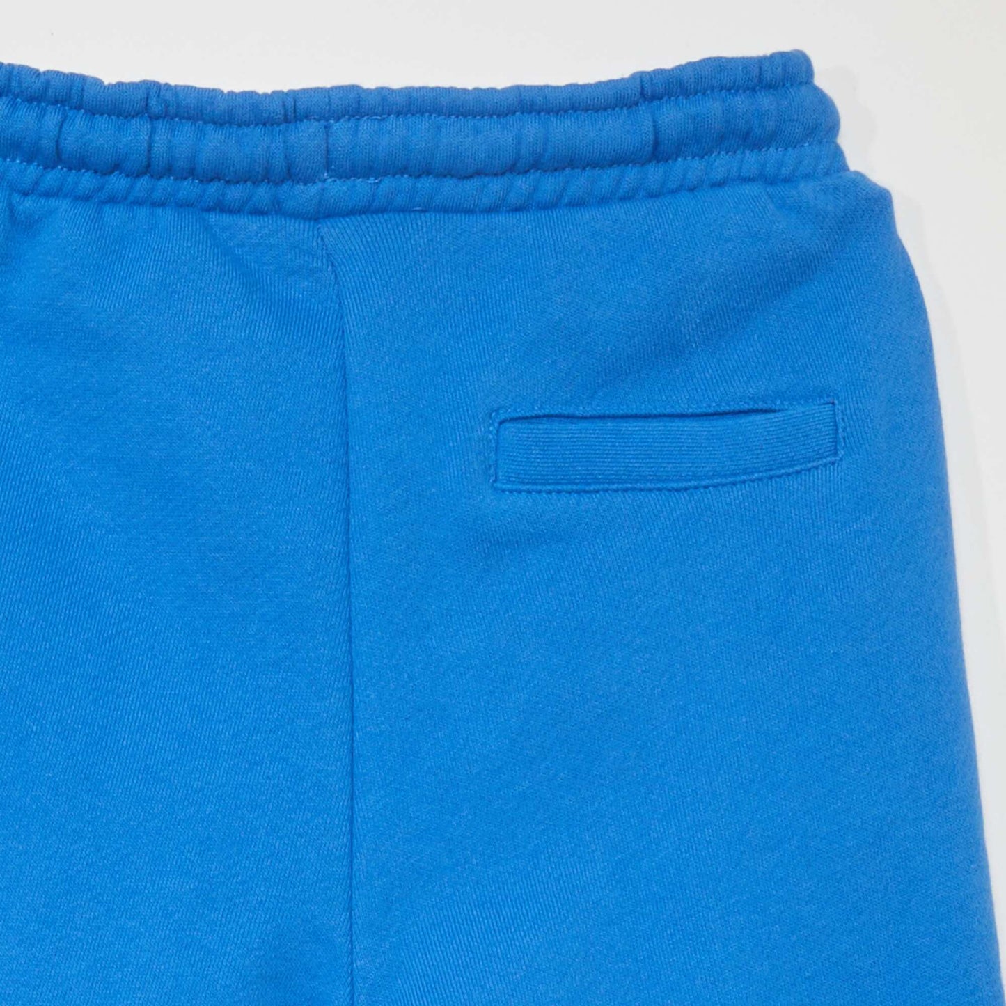 Pantalon jogging en french terry avec coutures Bleu électrique