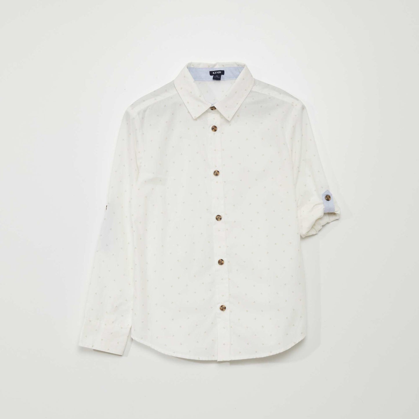 Chemise en popeline avec noeud papillon Blanc