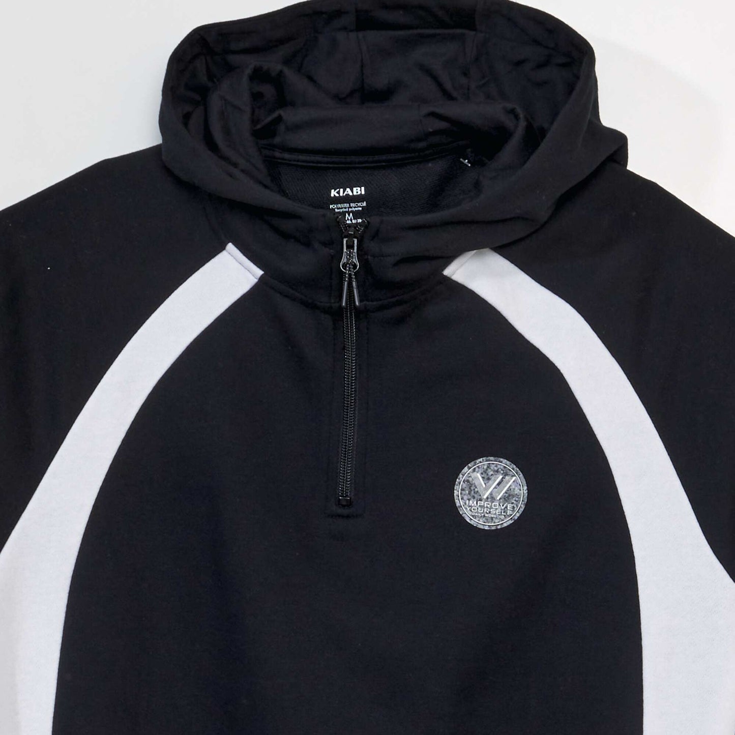 Sweat en molleton capuche noir