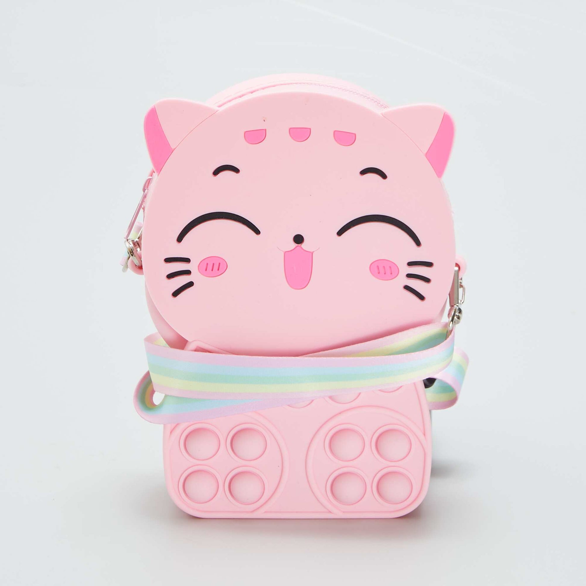 Sac Pop-It chat kawai Rose