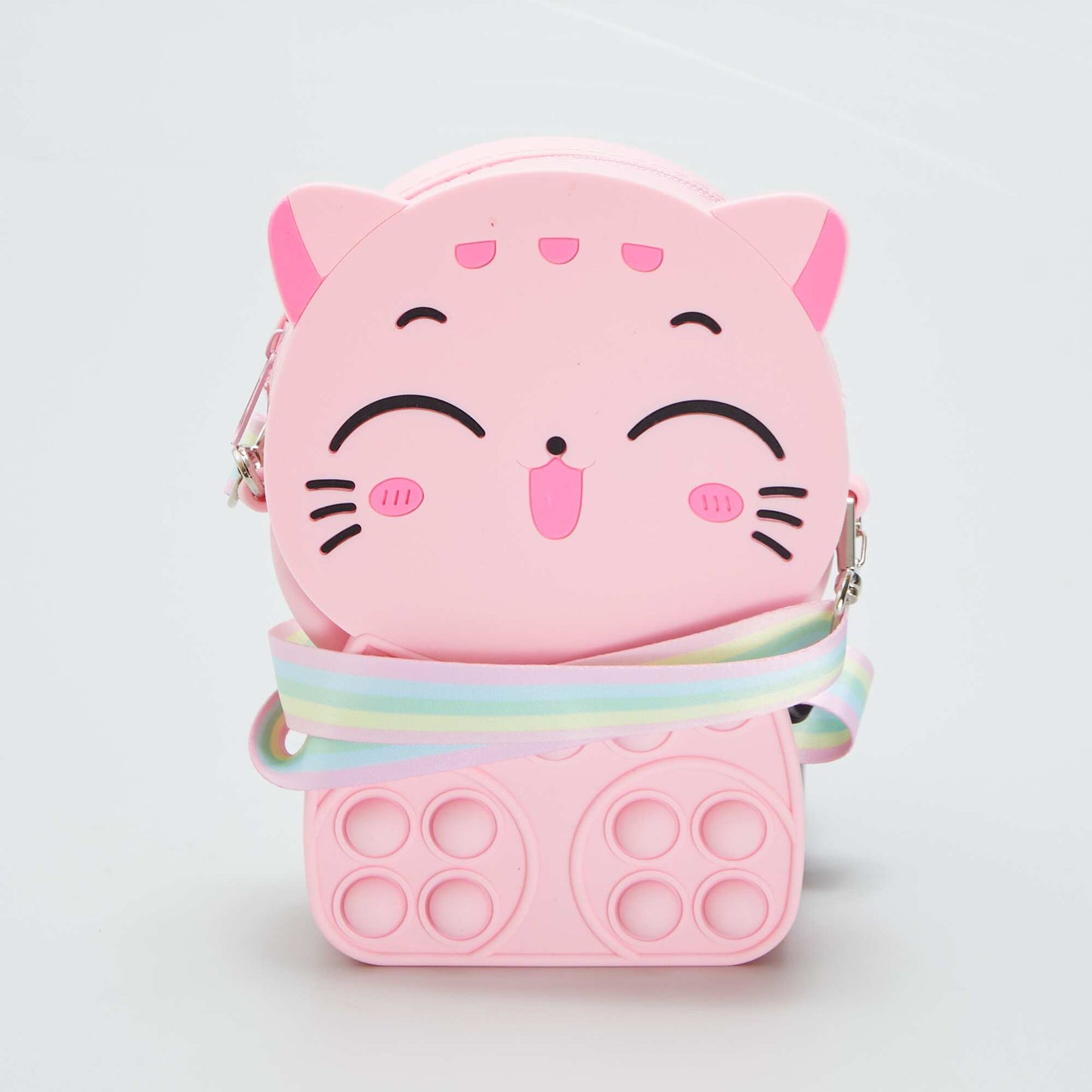 Sac Pop-It chat kawai Rose