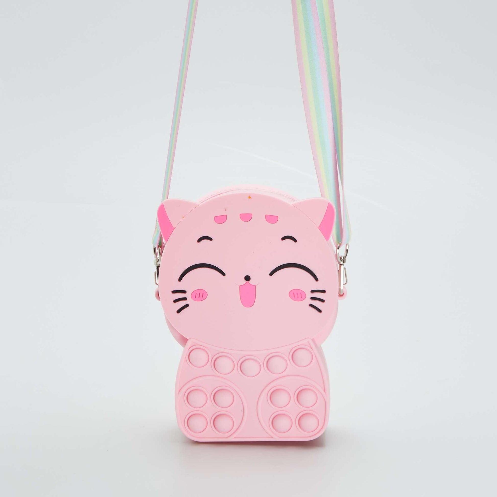 Sac Pop-It chat kawai Rose