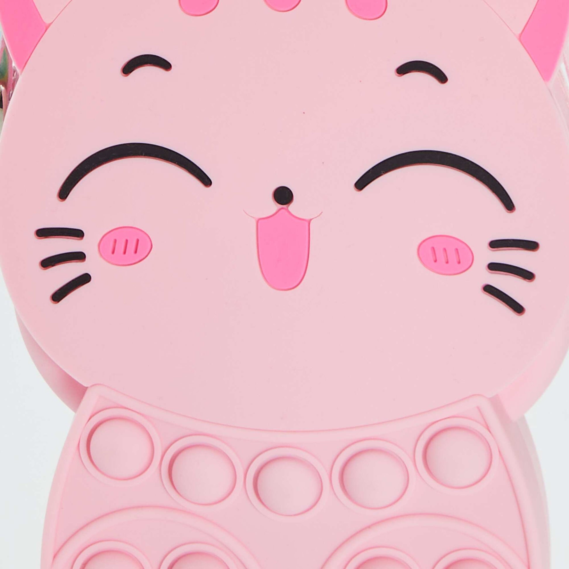 Sac Pop-It chat kawai Rose