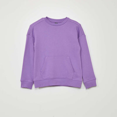 Sweat large poche kangourou Violet