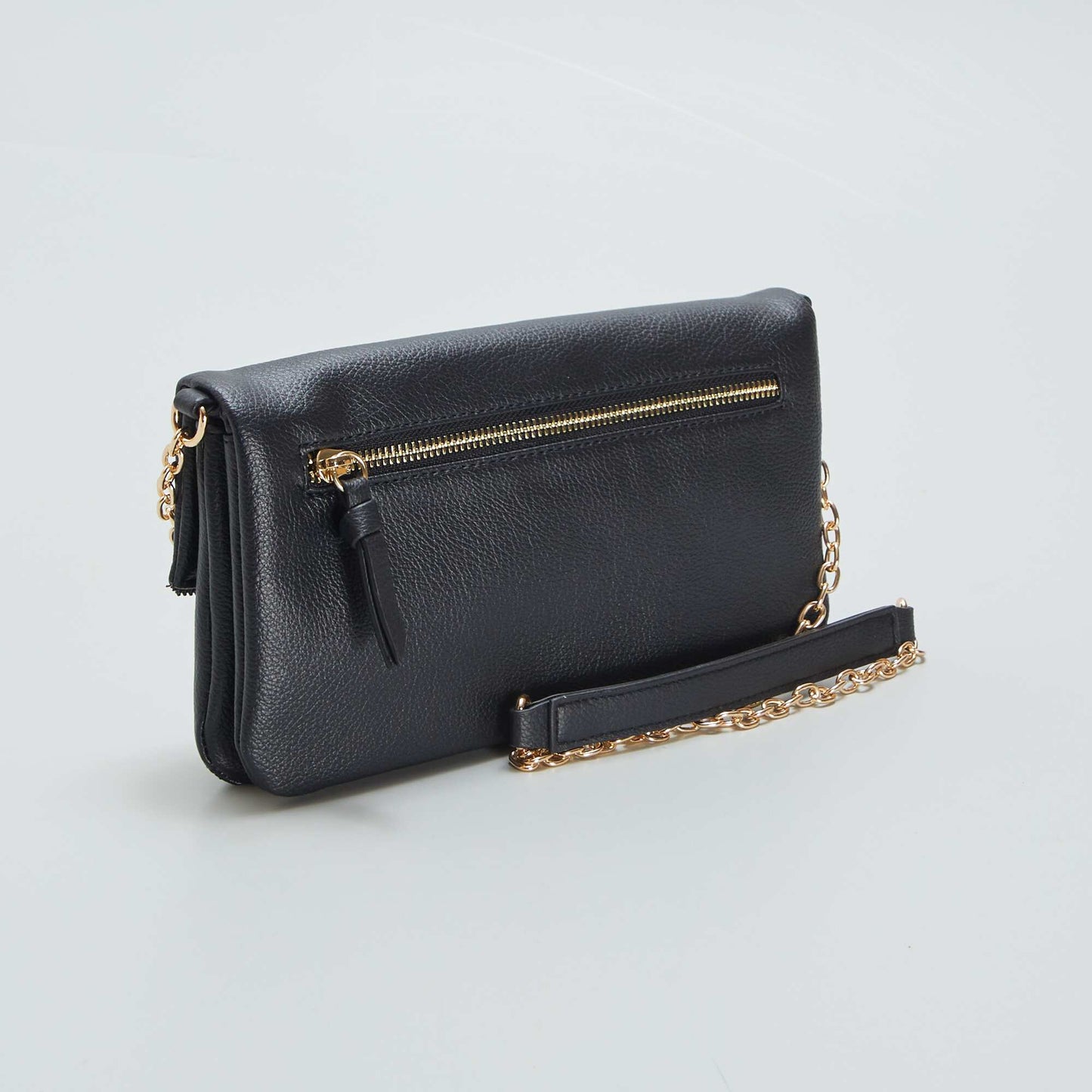 Sac enveloppe chaine bandouli re Noir
