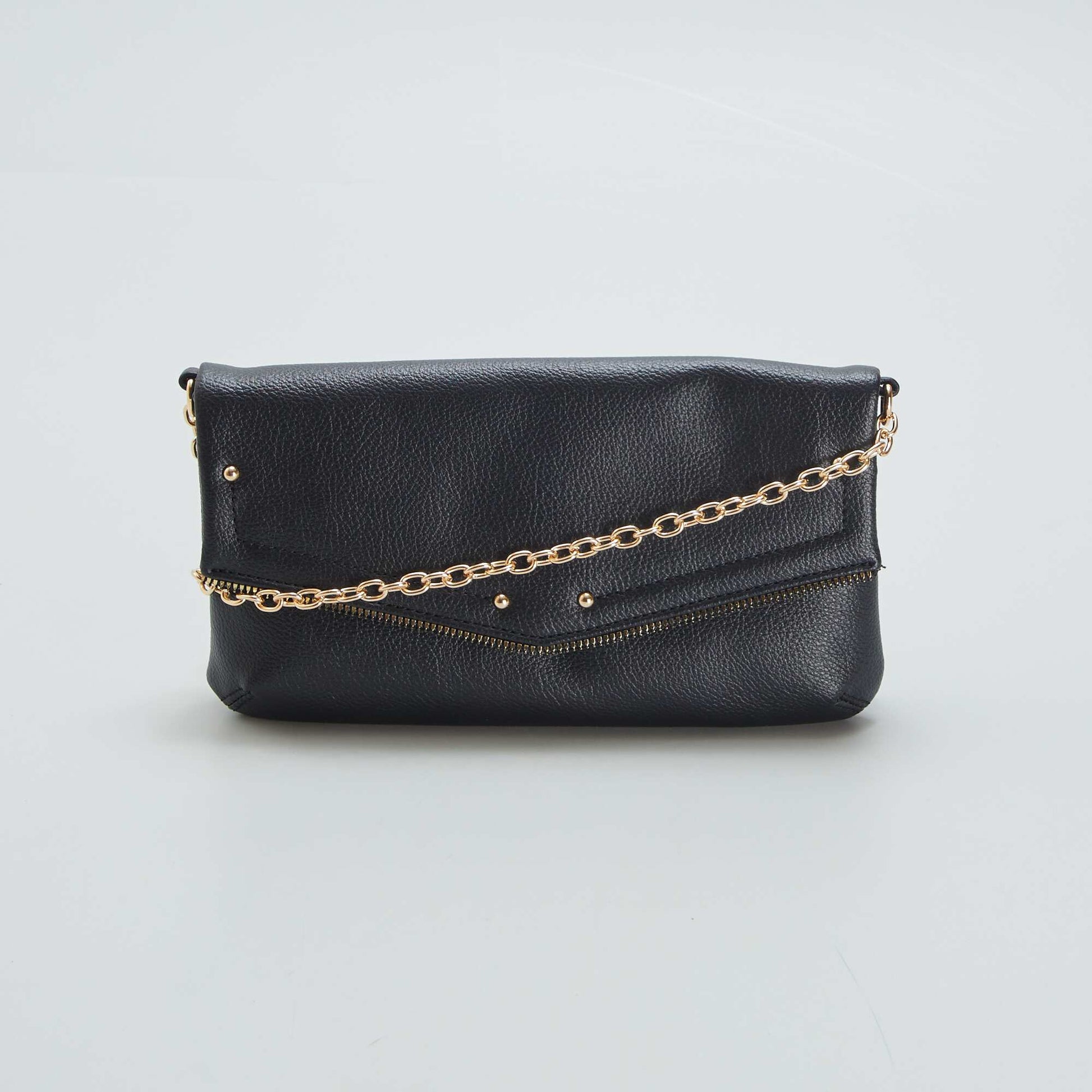 Sac enveloppe chaine bandouli re Noir