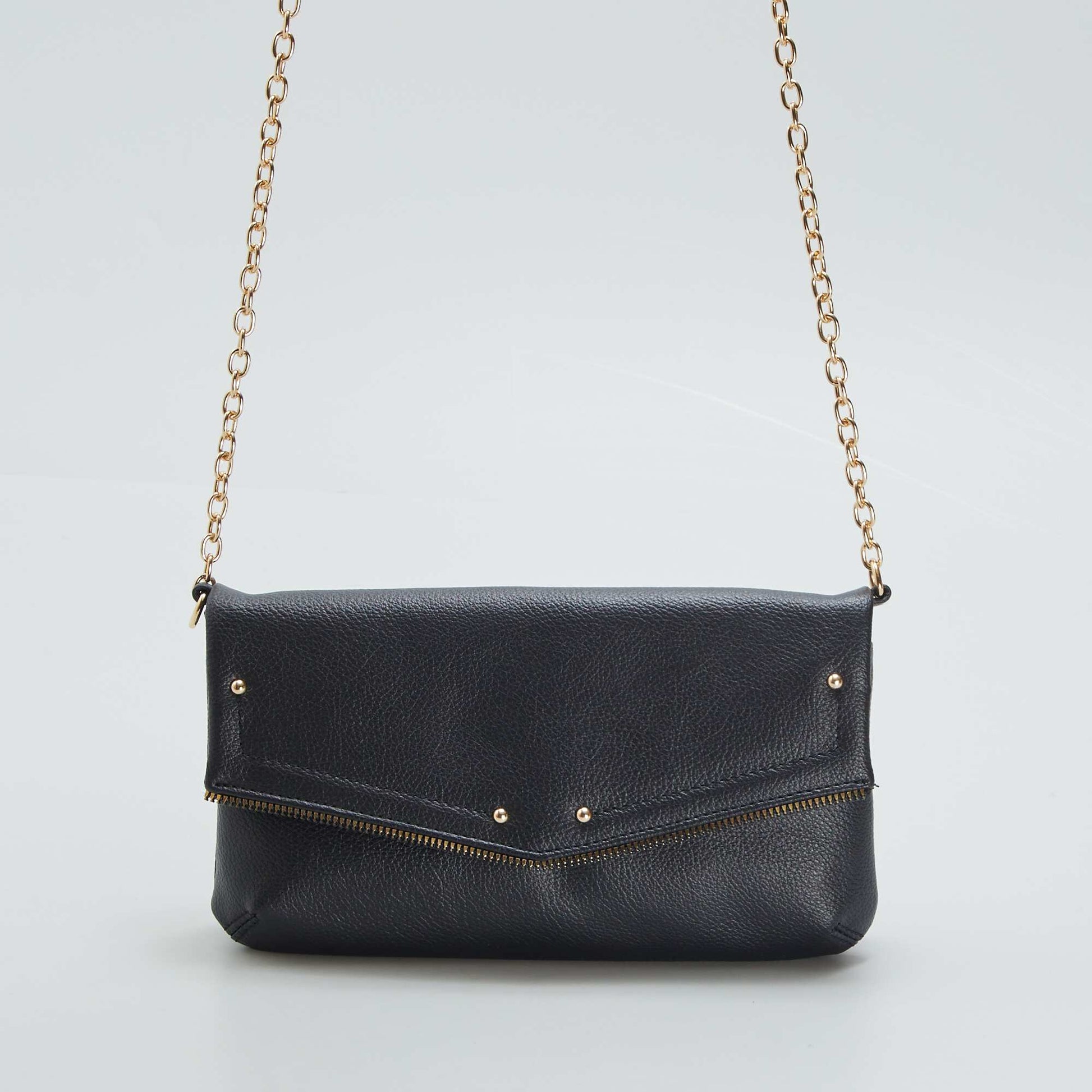 Sac enveloppe chaine bandouli re Noir
