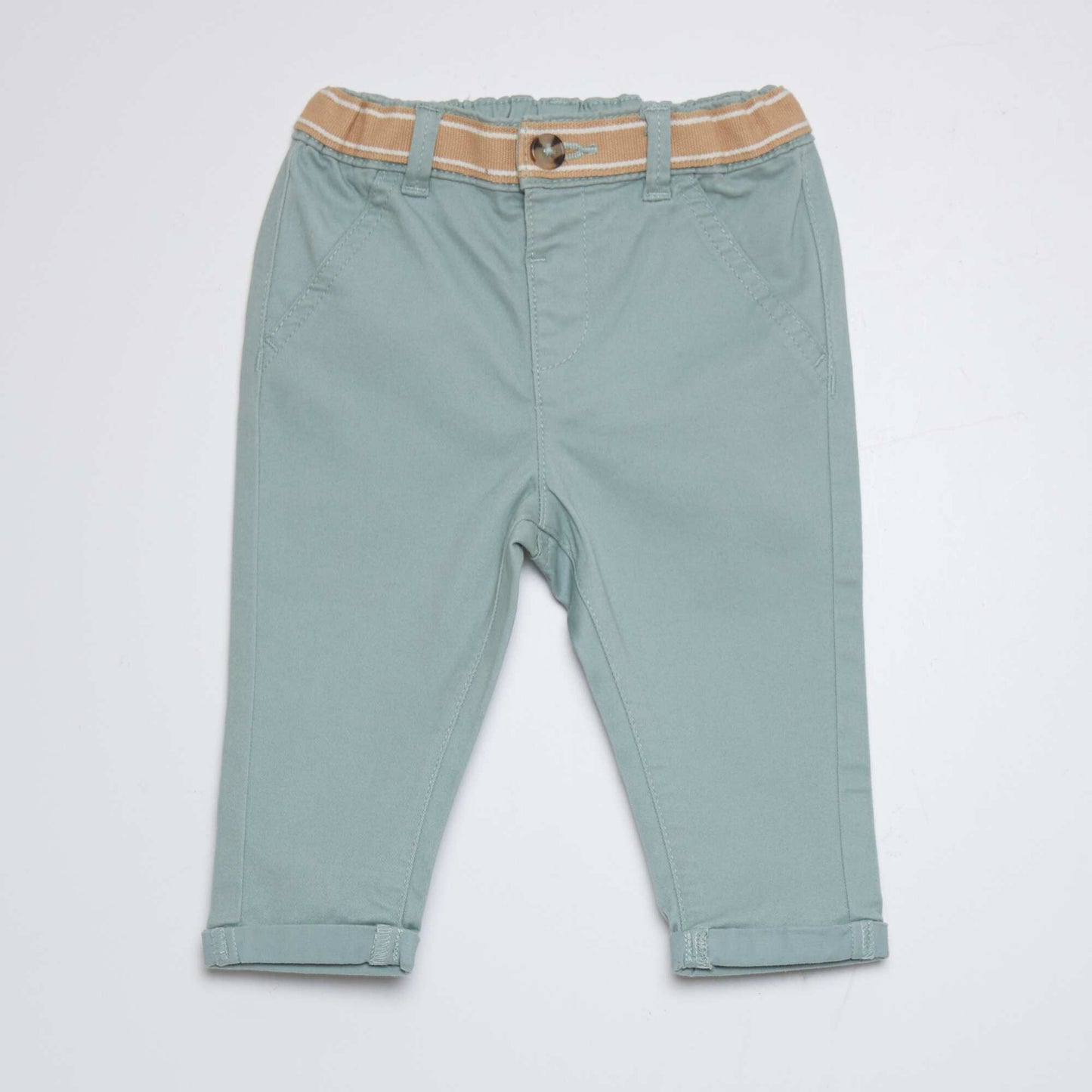 Pantalon chino Vert