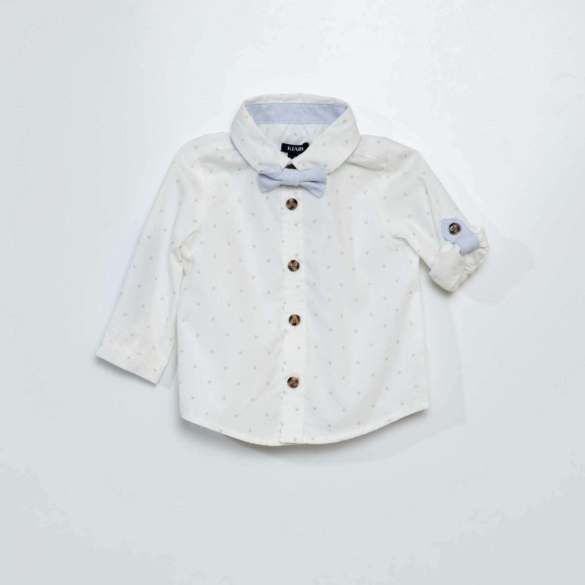 Chemise avec noeud papillon Blanc