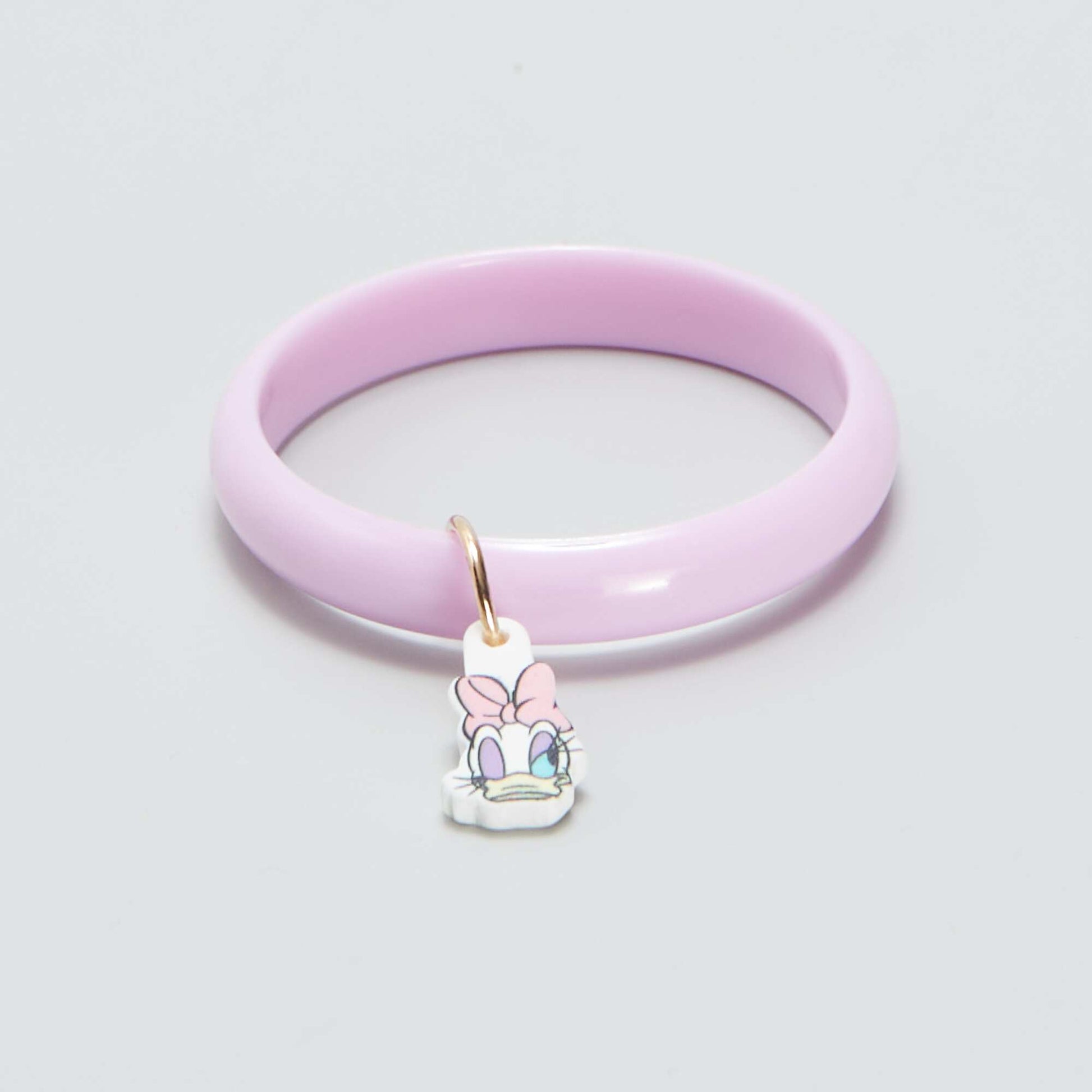 Lot de 4 bracelets + 4 bagues 'Daisy et Minnie' Rose