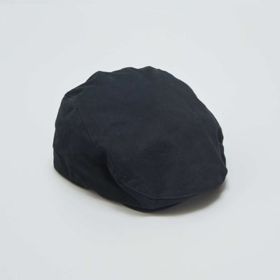 Casquette gavroche en denim Noir
