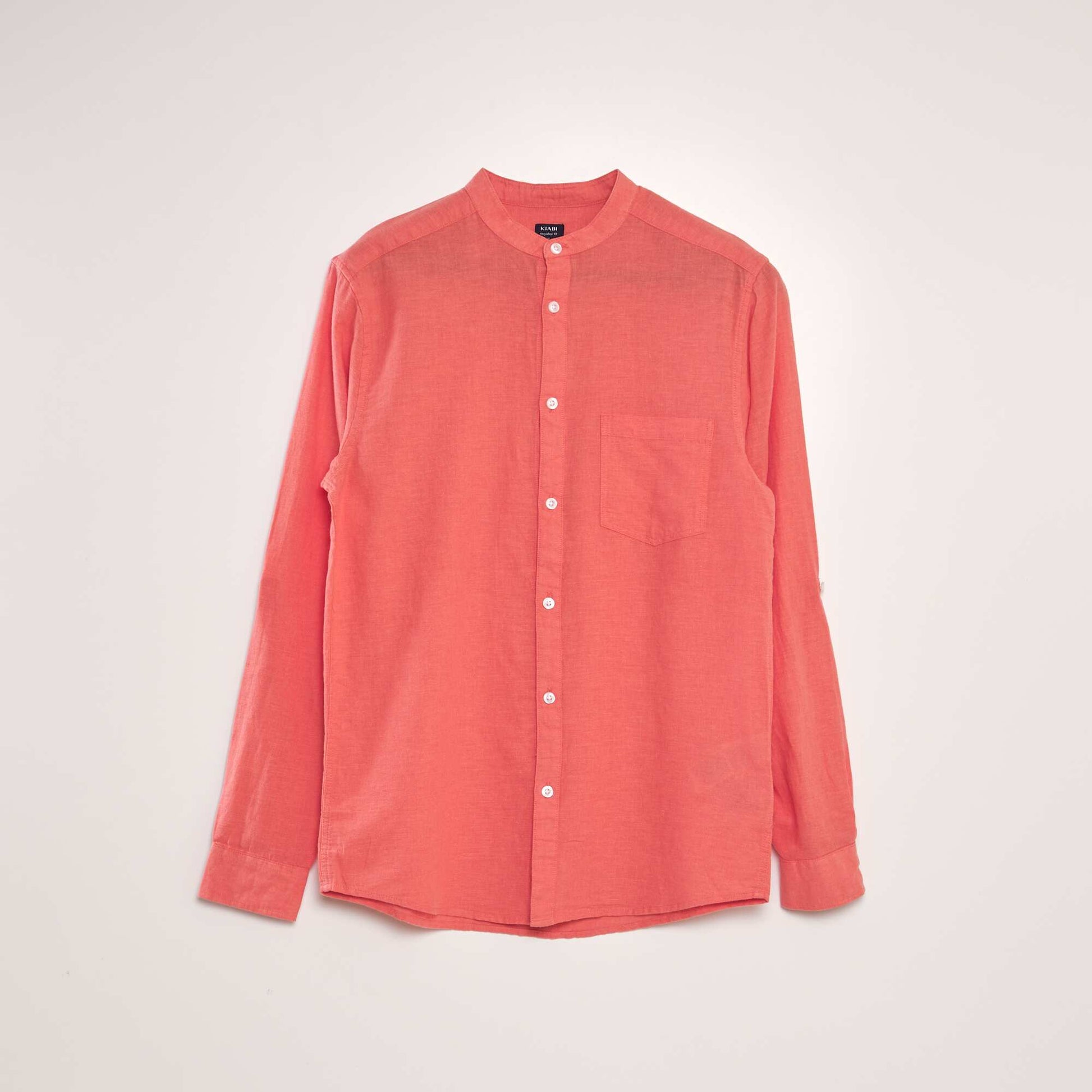 Chemise col mao Corail