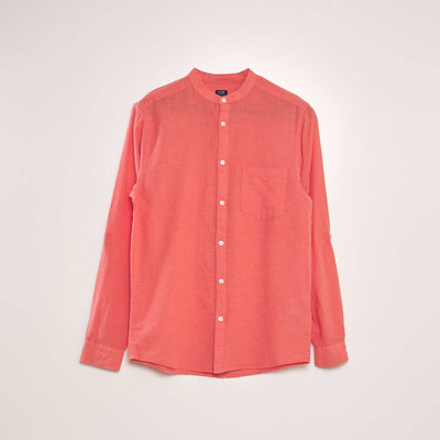 Chemise col mao Corail