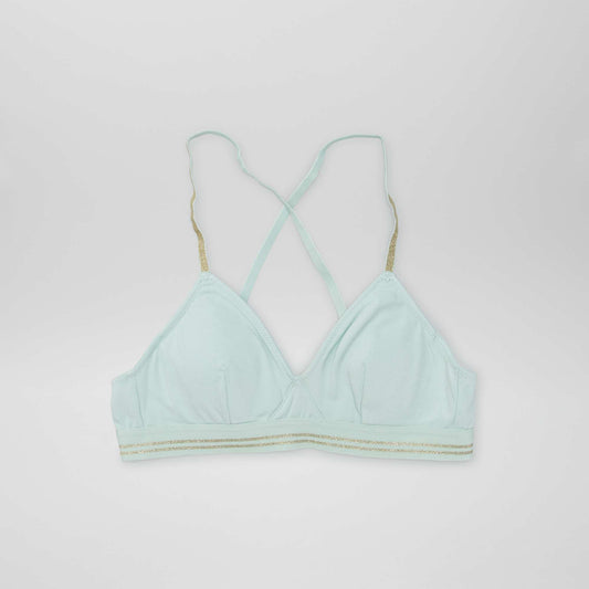 Soutien-gorge paillet  bleu