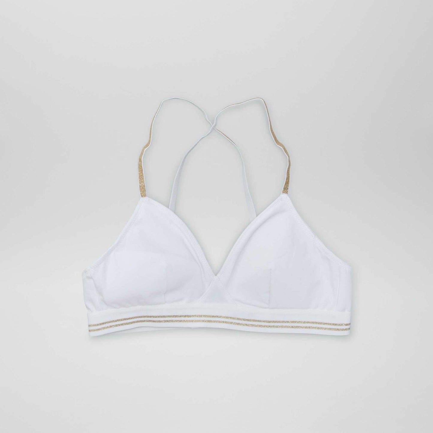 Soutien-gorge pailleté blanc