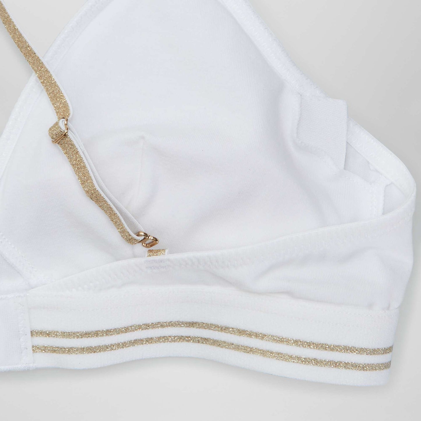 Soutien-gorge pailleté blanc