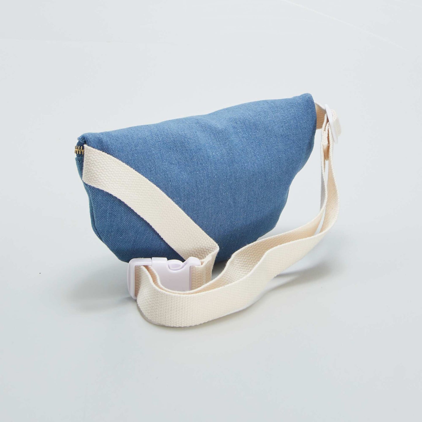 Sac banane en denim avec imprim int rieur Bleu denim