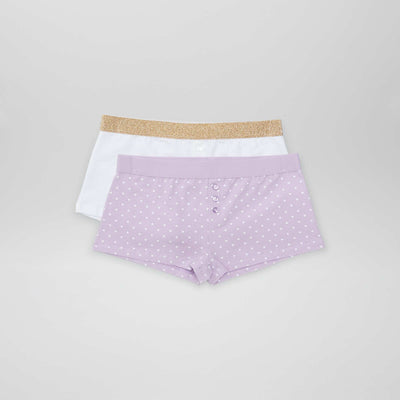Lot de 2 shorties Violet