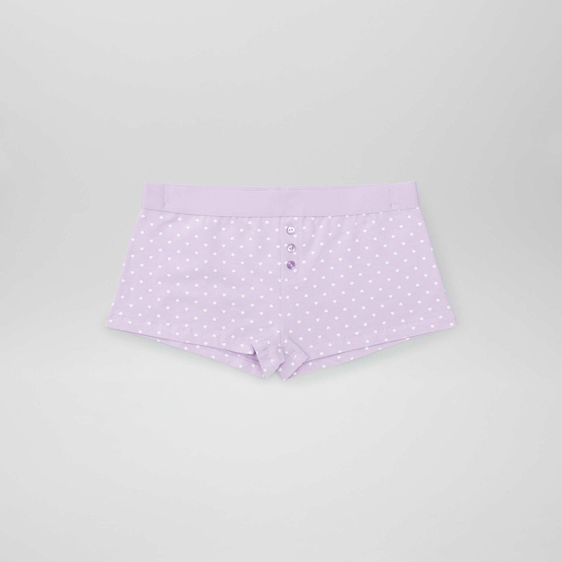 Lot de 2 shorties Violet