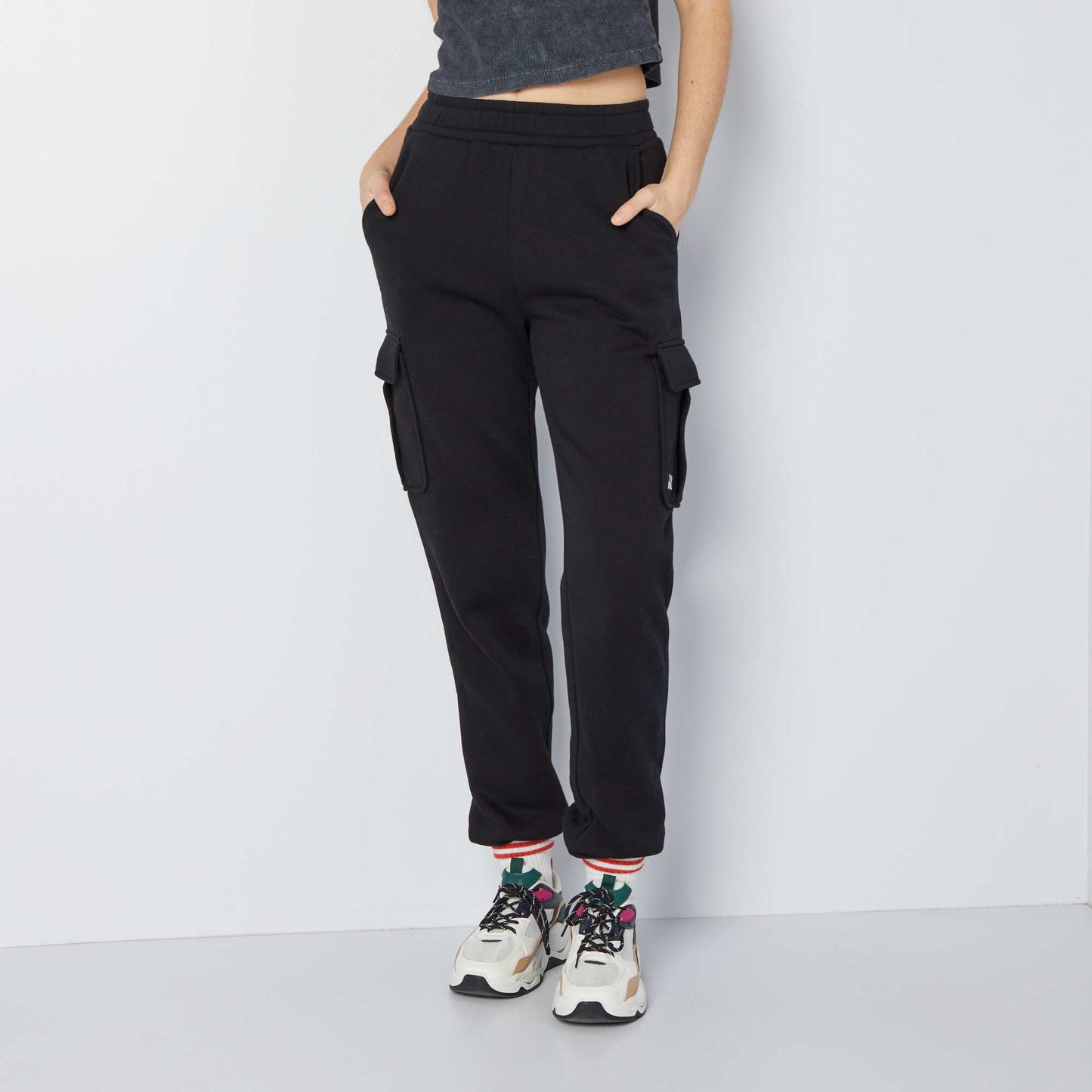 Pantalon de jogging en molleton Noir