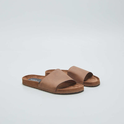 Chaussons mules Marron